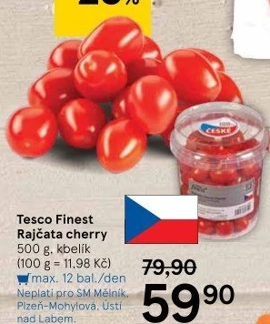 Rajčata cherry Tesco Finest