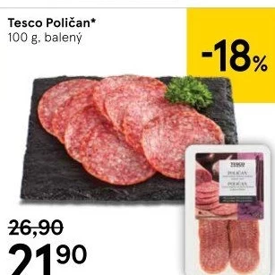 Salám Poličan Tesco
