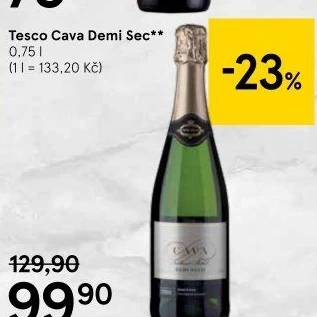 Sekt Demi Sec Cava Tesco