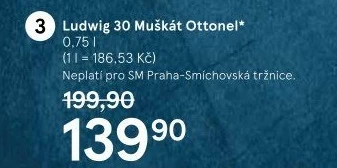 Víno Muškát Ottonel Vinařství Ludwig 30 - pozdní sběr