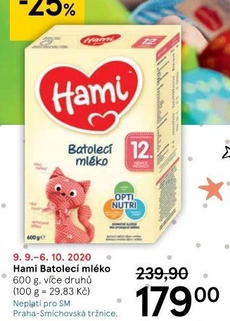 Výživa mléčná Hami