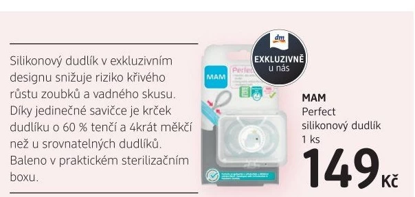 Dudlík Perfect MAM