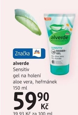 Gel na holení dámský Alverde
