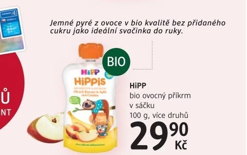 Kapsička do ručičky Ovocný příkrm Hippis Bio HiPP