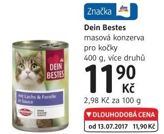 Konzerva pro kočky Dein Bestes