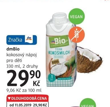 Nápoj kokosový dětský dm Bio