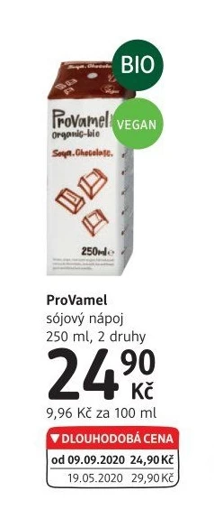 Nápoj sójový bio Provamel