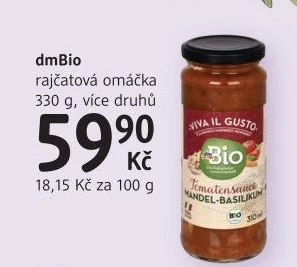 Rajčatová omáčka Viva il Gusto dm Bio