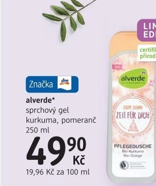 Sprchový gel Alverde