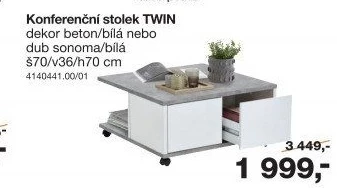 Konferenční stolek Twin