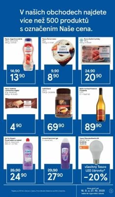 akční leták Tesco 16.9.2020-22.9.2020