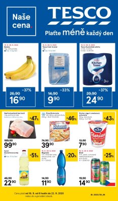 akční leták Tesco 16.9.2020-22.9.2020