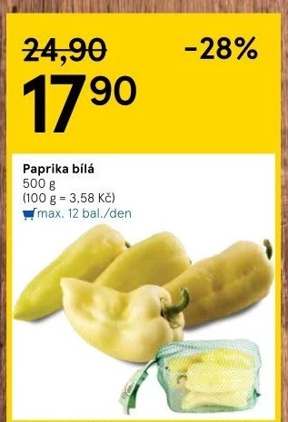 Paprika bílá