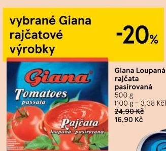 Pasírovaná rajčata Giana