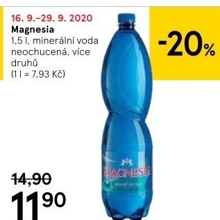 Přírodní voda Magnesia