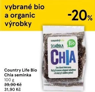 Chia semínka bio Country Life
