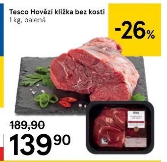Hovězí kližka Tesco