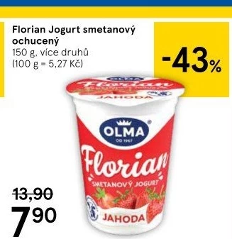 Jogurt smetanový Florian Olma