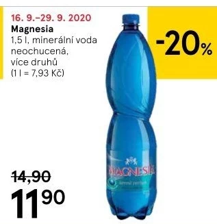 Přírodní voda Magnesia