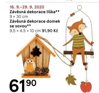 Závěsná podzimní dekorace