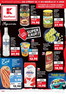 akční leták Kaufland 23.9.2020-27.9.2020