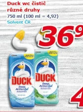 Gelový čistič WC Duck
