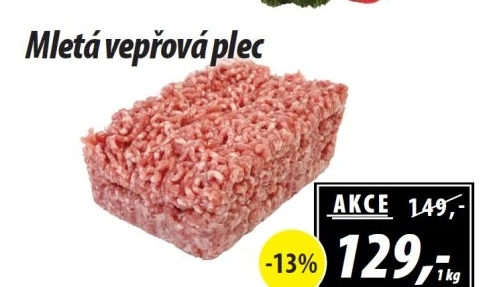 Maso mleté vepřové z plece