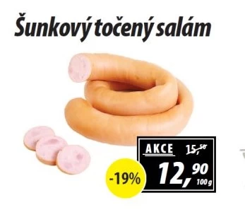 Salám šunkový točený