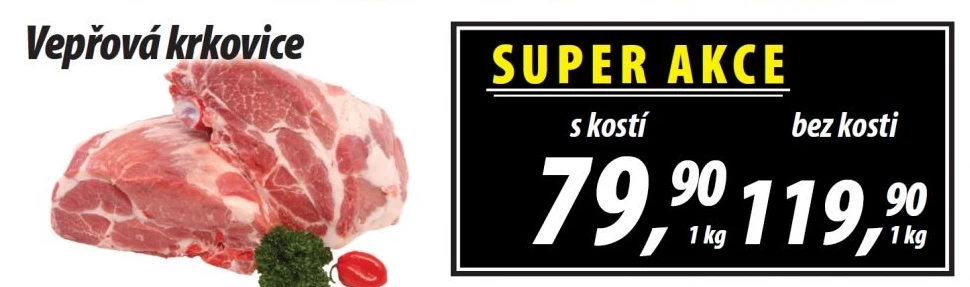 Vepřová krkovice s kostí