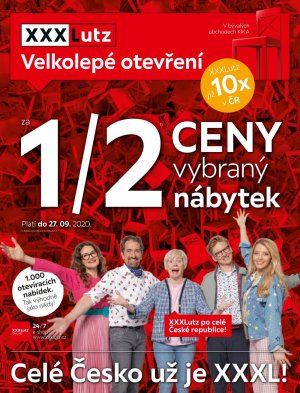 akční leták XXXLutz 21.9.2020-4.10.2020