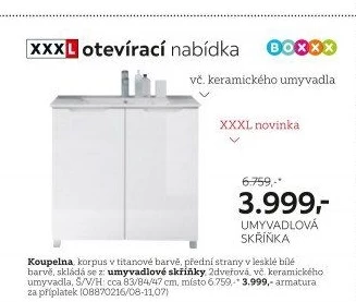 Skříňka s umyvadlem