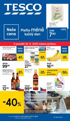 akční leták Tesco 23.9.2020-29.9.2020
