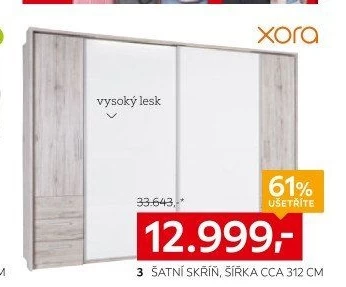 Šatní skříň Xora