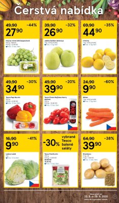 akční leták Tesco 23.9.2020-29.9.2020