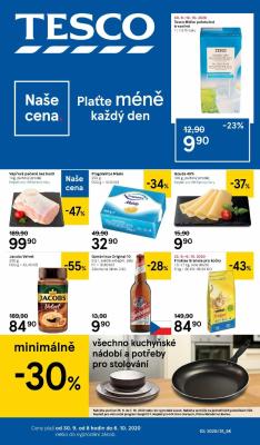 akční leták Tesco 30.9.2020-6.10.2020
