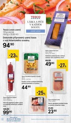 akční leták Tesco 30.9.2020-6.10.2020
