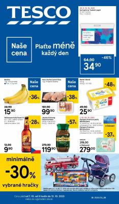 akční leták Tesco 7.10.2020-13.10.2020
