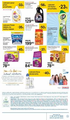 akční leták Tesco 7.10.2020-13.10.2020