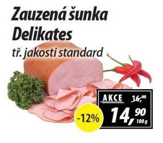 Šunka zauzená delikates standard