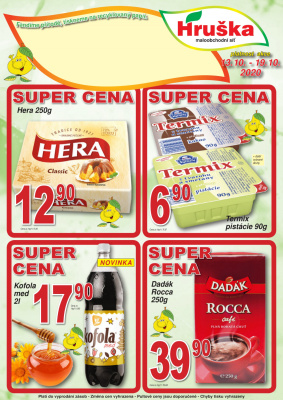akční leták Hruška 13.10.2020-19.10.2020