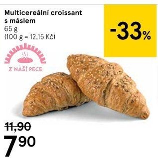 Croissant multicereální