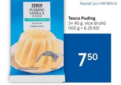 Pudink Tesco