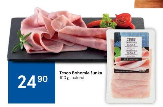 Šunka Bohemia Tesco