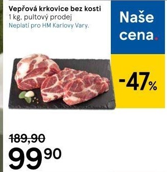 Vepřová krkovice bez kosti