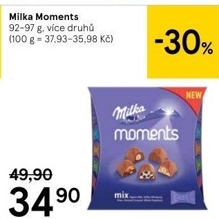 Bonboniéra Pralinky Moments Milka