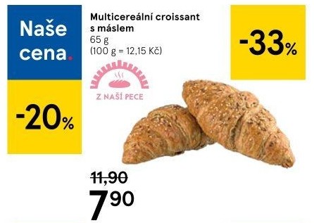 Croissant multicereální