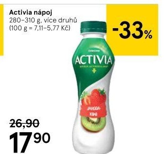 Jogurtový nápoj Activia Danone