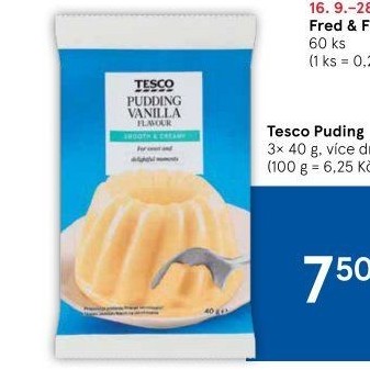 Pudink Tesco