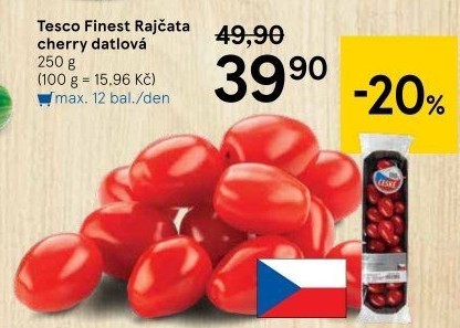 Rajčata cherry Tesco Finest