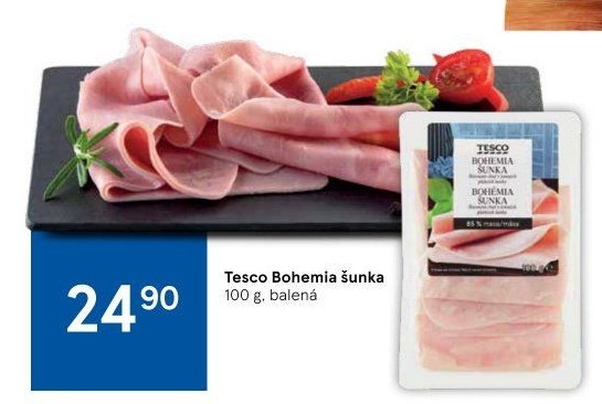 Šunka Bohemia Tesco